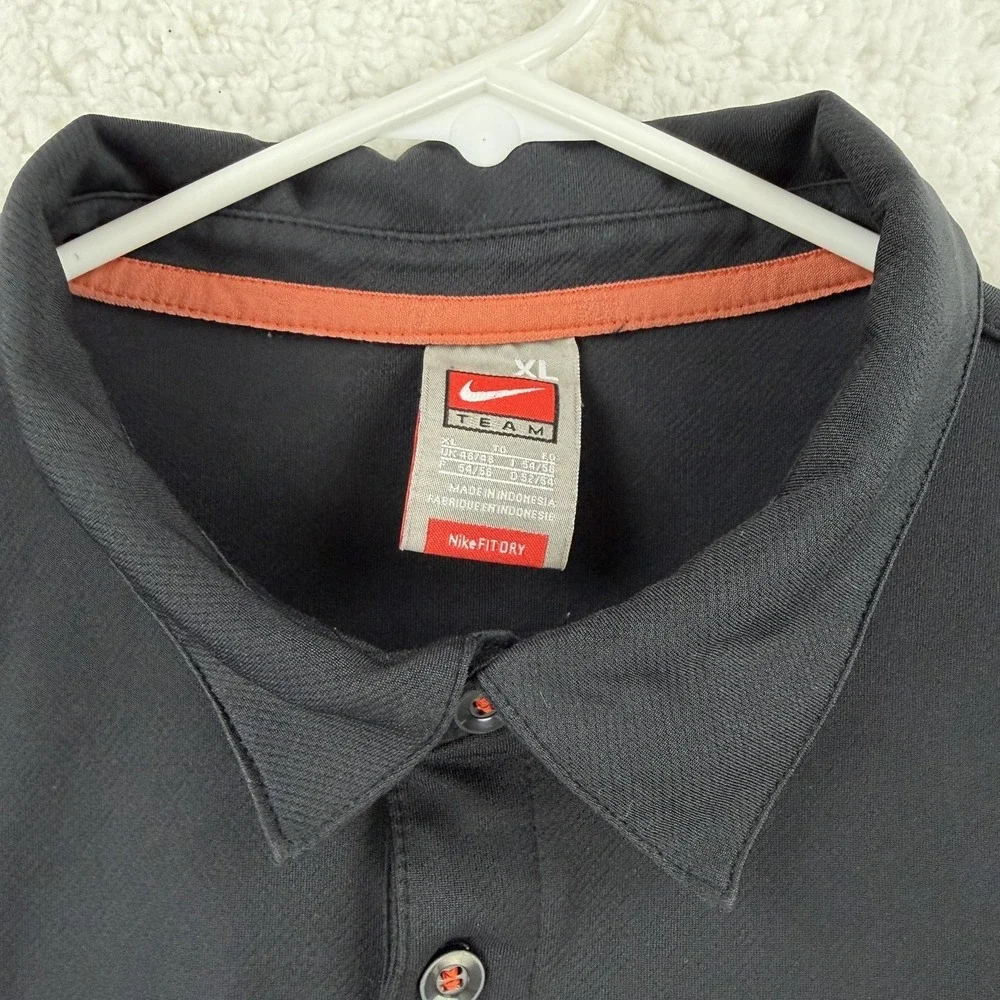 Oregon State Beavers Polo Shirt Mens XL Black NCAA‎ Football Nike Fit Dry